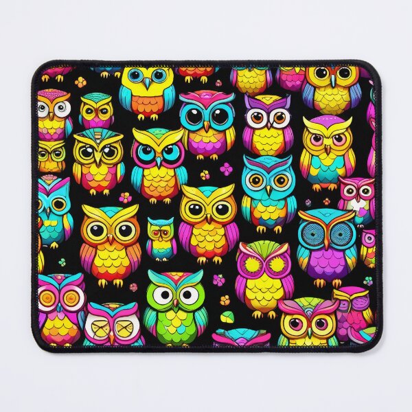 Item preview, Enchanting Rainbow Owls Pattern Design designed and sold by DreamCraze.