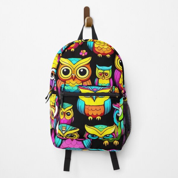 Item preview, Enchanting Rainbow Owls Pattern Design designed and sold by DreamCraze.