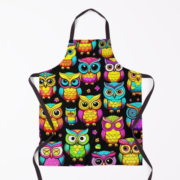 Item preview, Enchanting Rainbow Owls Pattern Design designed and sold by DreamCraze.