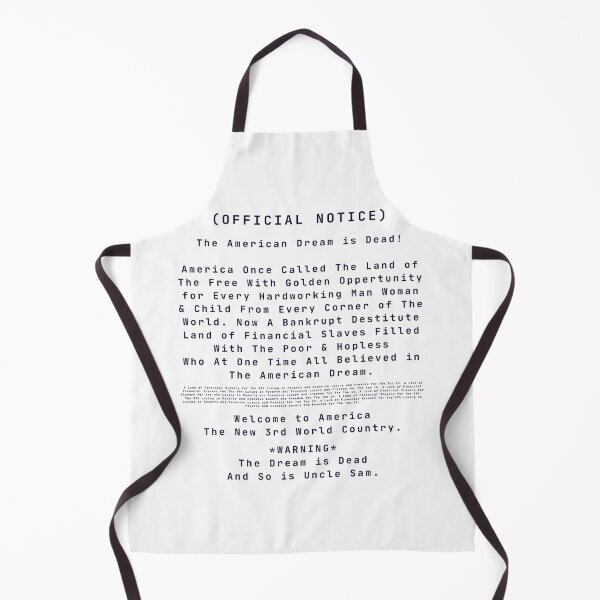Item preview, America ( Official Notice ) The Dream is Dead designed and sold by BLTD.Global Revolution.