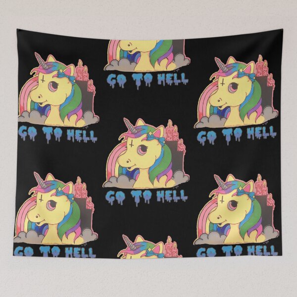 Item preview, Go to hell unicorn designed and sold by Jacob Hensley.