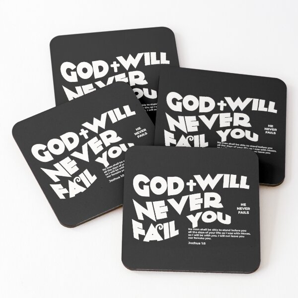 Item preview, God Will Never Fail You” - Inspirational Christian Design designed and sold by Inspirahawke.