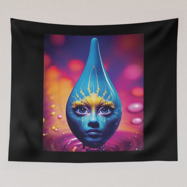 Item preview, Psychedelic Drop: Surreal Liquid Face designed and sold by charlesrein.