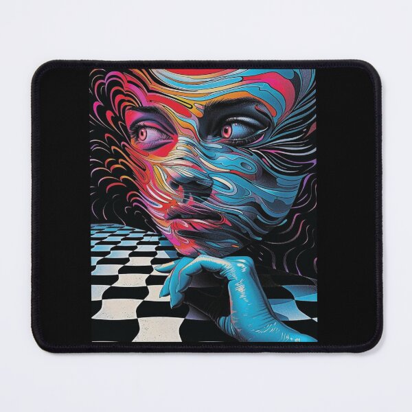 Item preview, Chromatic Waves: Surreal Psychedelic Portrait designed and sold by charlesrein.