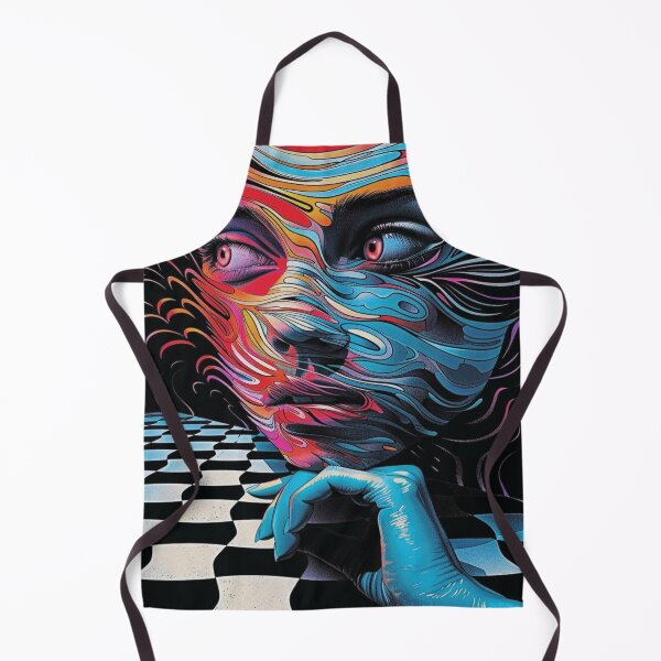 Item preview, Chromatic Waves: Surreal Psychedelic Portrait designed and sold by charlesrein.