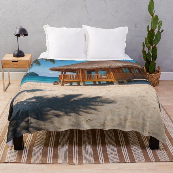 Item preview, Beachfront Bungalow Oasis designed and sold by BlareBlare.