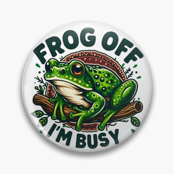 Item preview, Frog Off I'm Busy designed and sold by CatherineLievre.