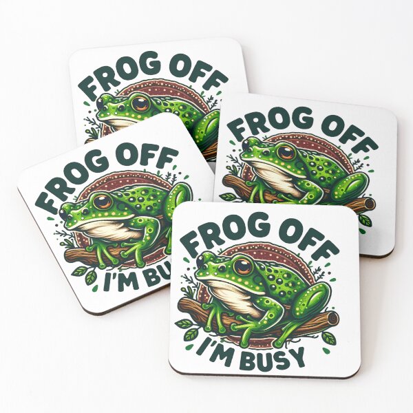 Item preview, Frog Off I'm Busy designed and sold by CatherineLievre.