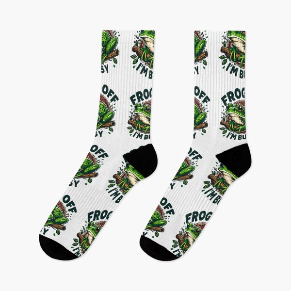 Item preview, Frog Off I'm Busy designed and sold by CatherineLievre.