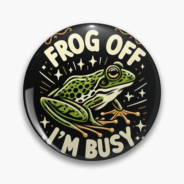 Item preview, Frog Off I'm Busy designed and sold by CatherineLievre.