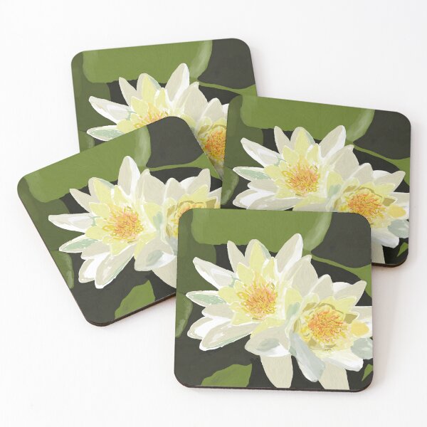 Item preview, Water Lilies in Flower designed and sold by Jenny Cathcart.