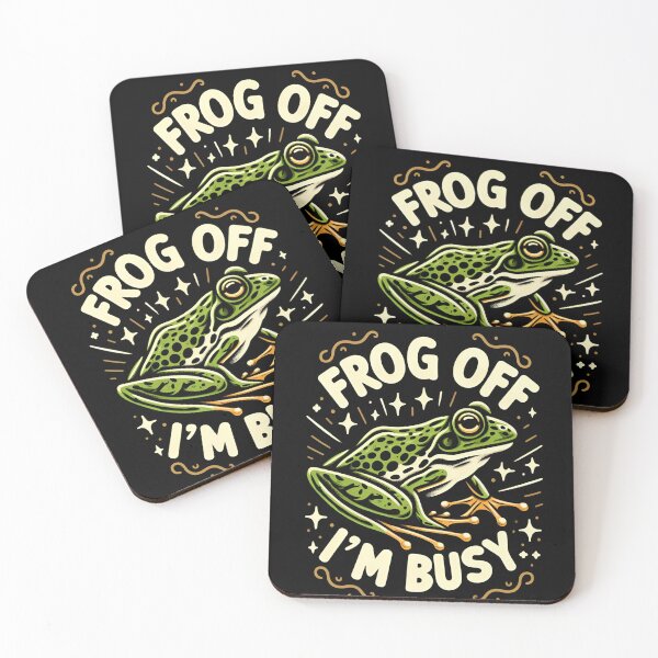 Item preview, Frog Off I'm Busy designed and sold by CatherineLievre.