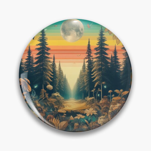 Item preview, coniferous ranobow mystical forest  designed and sold by Kamil Król.