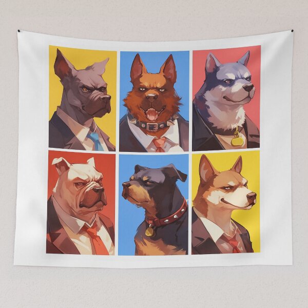 Item preview, Collage Style Poster with Dogs designed and sold by Christian Weiss.