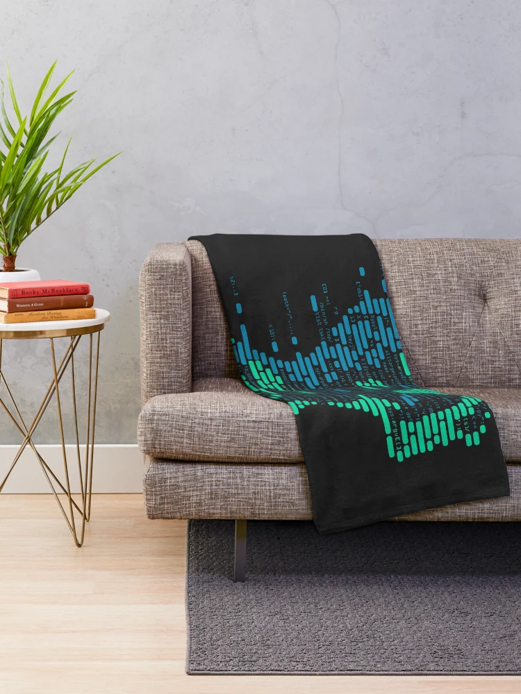 Thumbnail 2 of 6, Throw Blanket, coding programmer designed and sold by NiamLab.