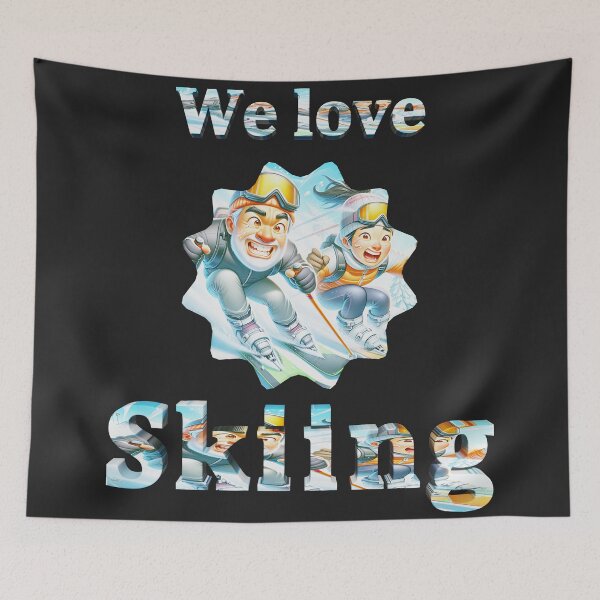 Item preview, we love skiing designed and sold by HerbertFlenner.