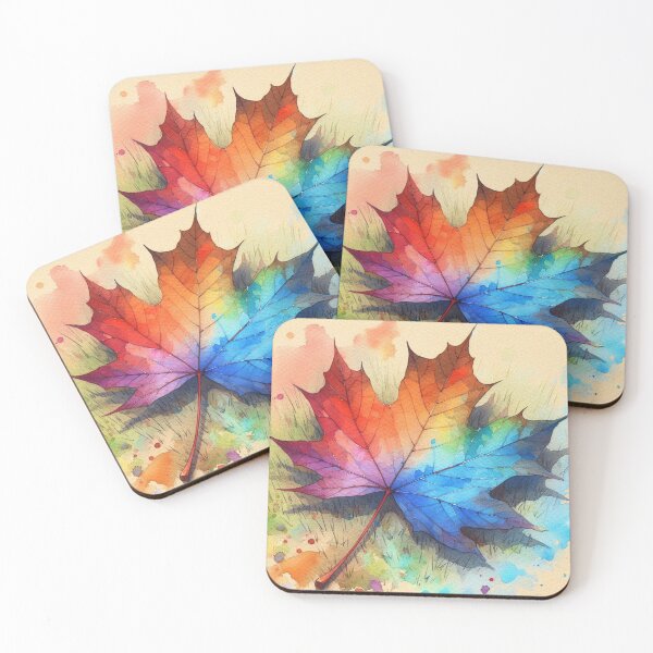 Item preview, Maple leaf Rainbow Colorful designed and sold by Nanthanon.