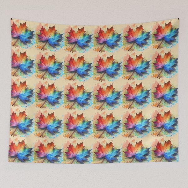 Item preview, Maple leaf Rainbow Colorful designed and sold by Nanthanon.