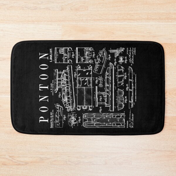 Item preview, Pontoon Boat Captain Pontooning Boating Funny Vintage Patent designed and sold by GrandeDuc.