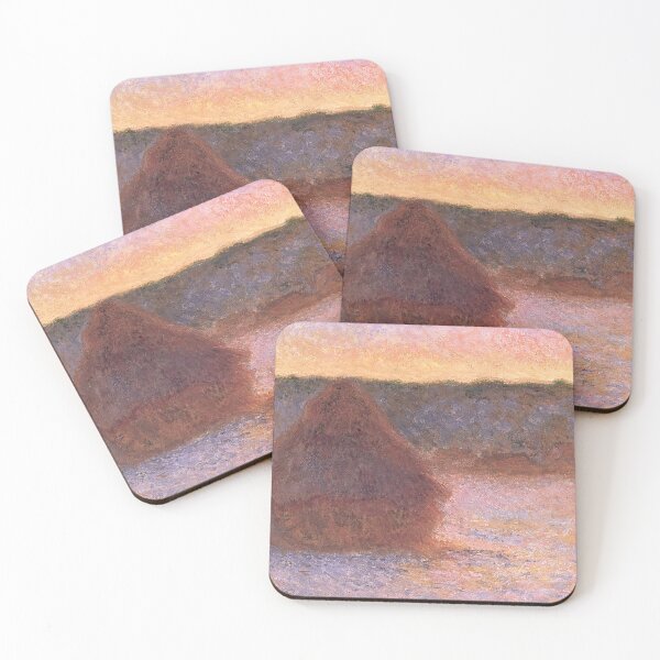 Item preview, Haystacks at Sunset, Frosty Weather - Claude Monet designed and sold by dottyshai.