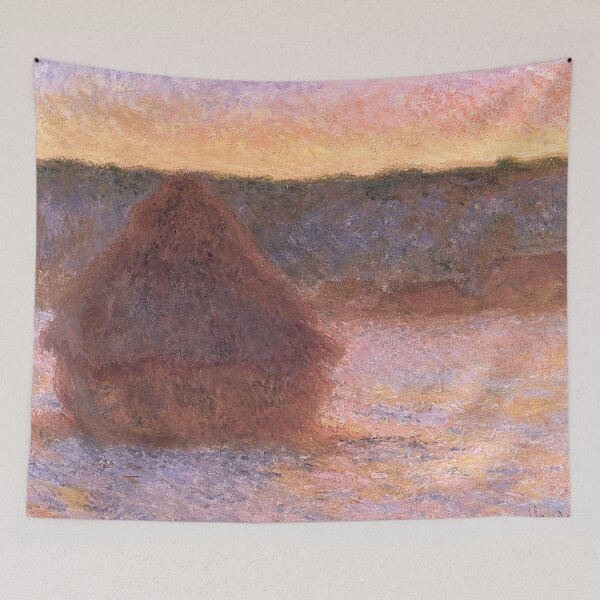Item preview, Haystacks at Sunset, Frosty Weather - Claude Monet designed and sold by dottyshai.