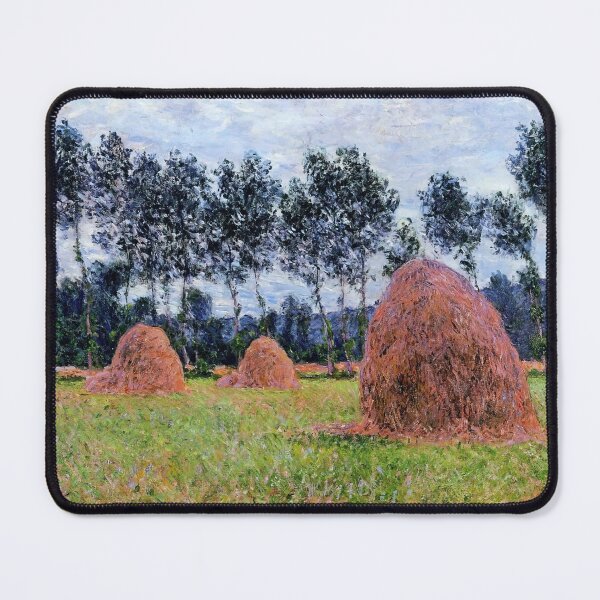 Item preview, Haystacks, Overcast Day - Claude Monet designed and sold by dottyshai.