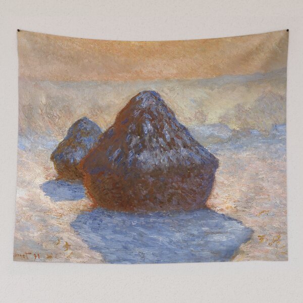 Item preview, Haystacks, Snow Effect - Claude Monet designed and sold by dottyshai.