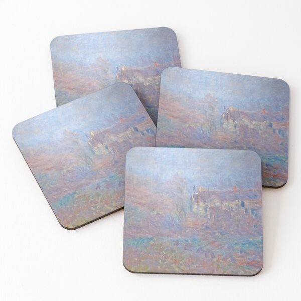 Item preview, Houses at Falaise in the Fog - Claude Monet designed and sold by dottyshai.