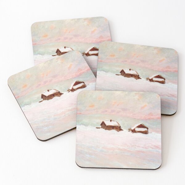 Item preview, Houses in the Snow, Norway - Claude Monet designed and sold by dottyshai.