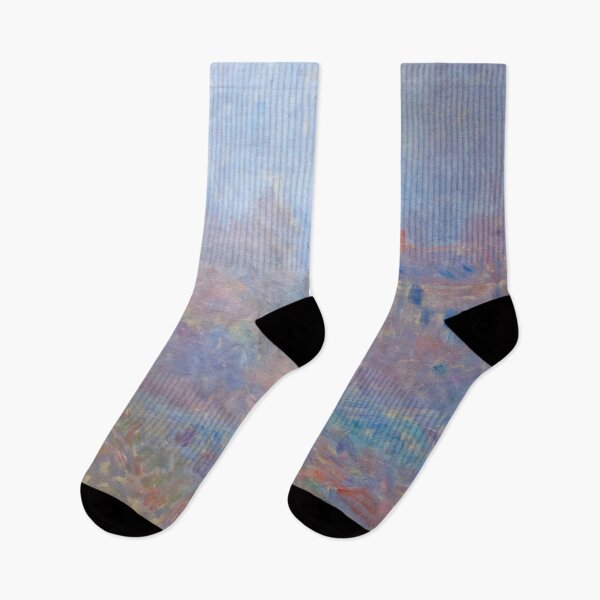Item preview, Houses at Falaise in the Fog - Claude Monet designed and sold by dottyshai.