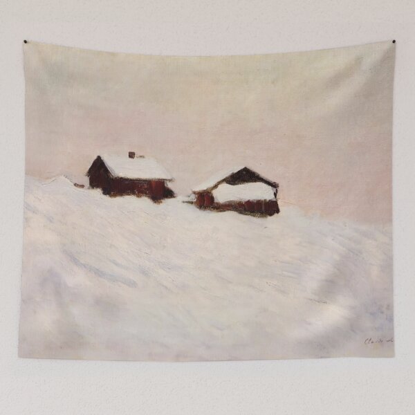 Item preview, Houses in the Snow - Claude Monet designed and sold by dottyshai.