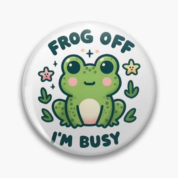 Item preview, Frog Off I'm Busy designed and sold by CatherineLievre.