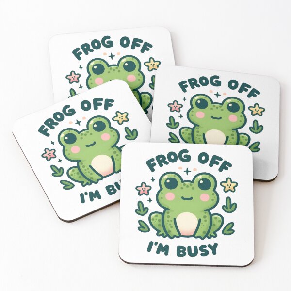 Item preview, Frog Off I'm Busy designed and sold by CatherineLievre.