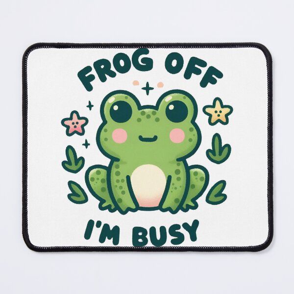 Item preview, Frog Off I'm Busy designed and sold by CatherineLievre.