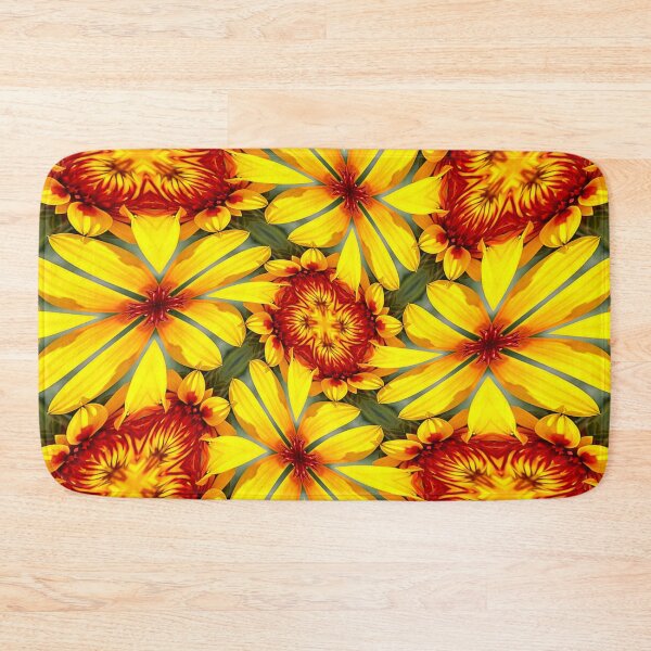 Item preview, Golden Flowers Pattern designed and sold by Patternflower.