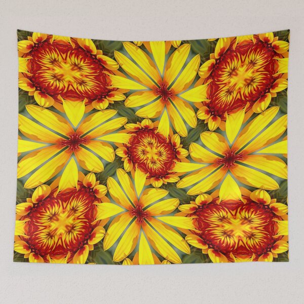 Item preview, Golden Flowers Pattern designed and sold by Patternflower.