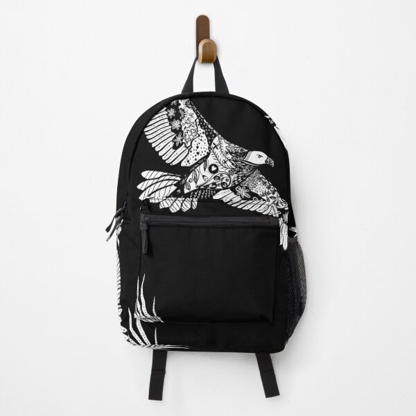 Item preview, Black silhouette of a soaring bird of prey with outstretched wings designed and sold by Ammi77.
