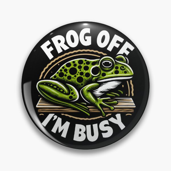 Item preview, Frog Off I'm Busy designed and sold by CatherineLievre.