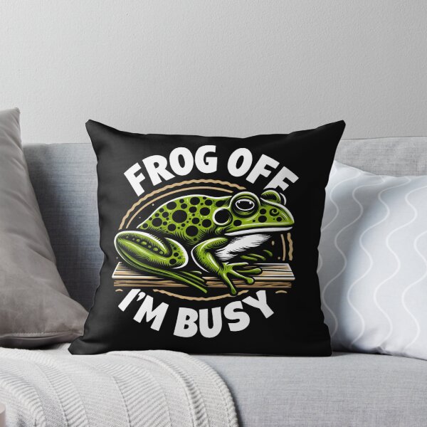 Item preview, Frog Off I'm Busy designed and sold by CatherineLievre.