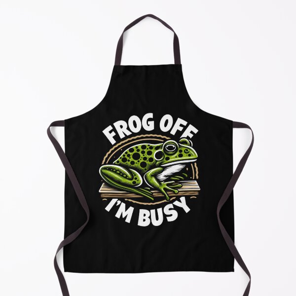 Item preview, Frog Off I'm Busy designed and sold by CatherineLievre.