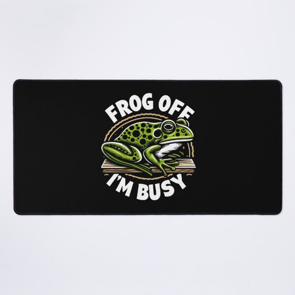 Item preview, Frog Off I'm Busy designed and sold by CatherineLievre.