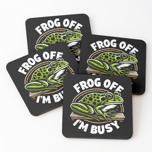 Item preview, Frog Off I'm Busy designed and sold by CatherineLievre.