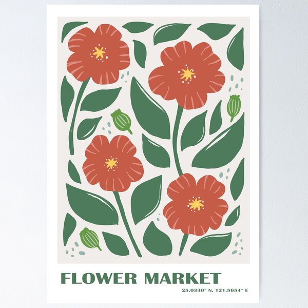 Item preview, Flower market print - tropical vibe designed and sold by Sophieeeeehu.