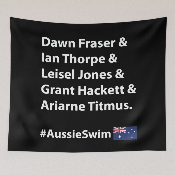 Item preview, Aussie Swim - Australian swimming Legends designed and sold by SoulArtDesign.