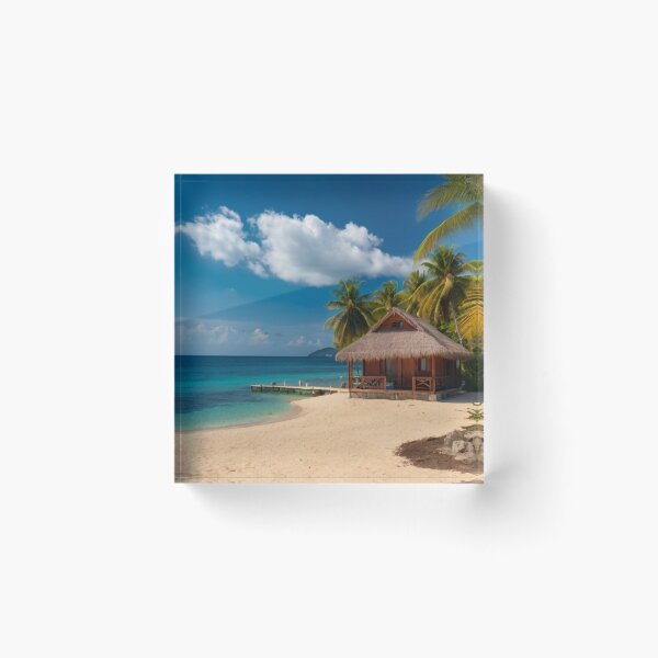 Item preview, Beachside Wooden Bungalow Bliss designed and sold by BlareBlare.