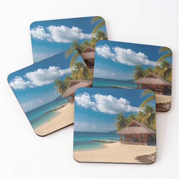 Item preview, Beachside Wooden Bungalow Bliss designed and sold by BlareBlare.