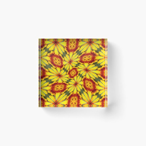 Item preview, Golden Flowers Pattern designed and sold by Patternflower.