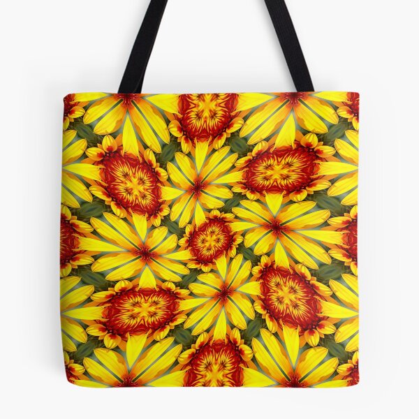 Item preview, Golden Flowers Pattern designed and sold by Patternflower.