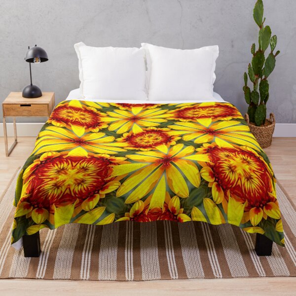 Item preview, Golden Flowers Pattern designed and sold by Patternflower.