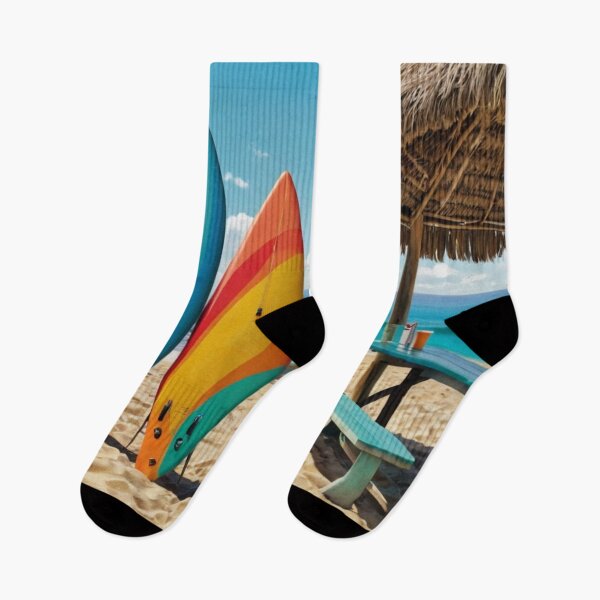 Item preview, Beachside Bliss with Surfboards & Snack Stand – Bright Summer Clipart designed and sold by santyj.